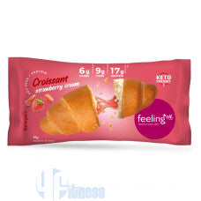 FEELING OK CROISSANT RIPIENO ALLA FRAGOLA + PROTEIN 65 GR