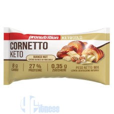PRO NUTRITION CORNETTO KETO RIPIENO BIANCO NUT CREMA BIANCA DI NOCCIOLE 50 GR